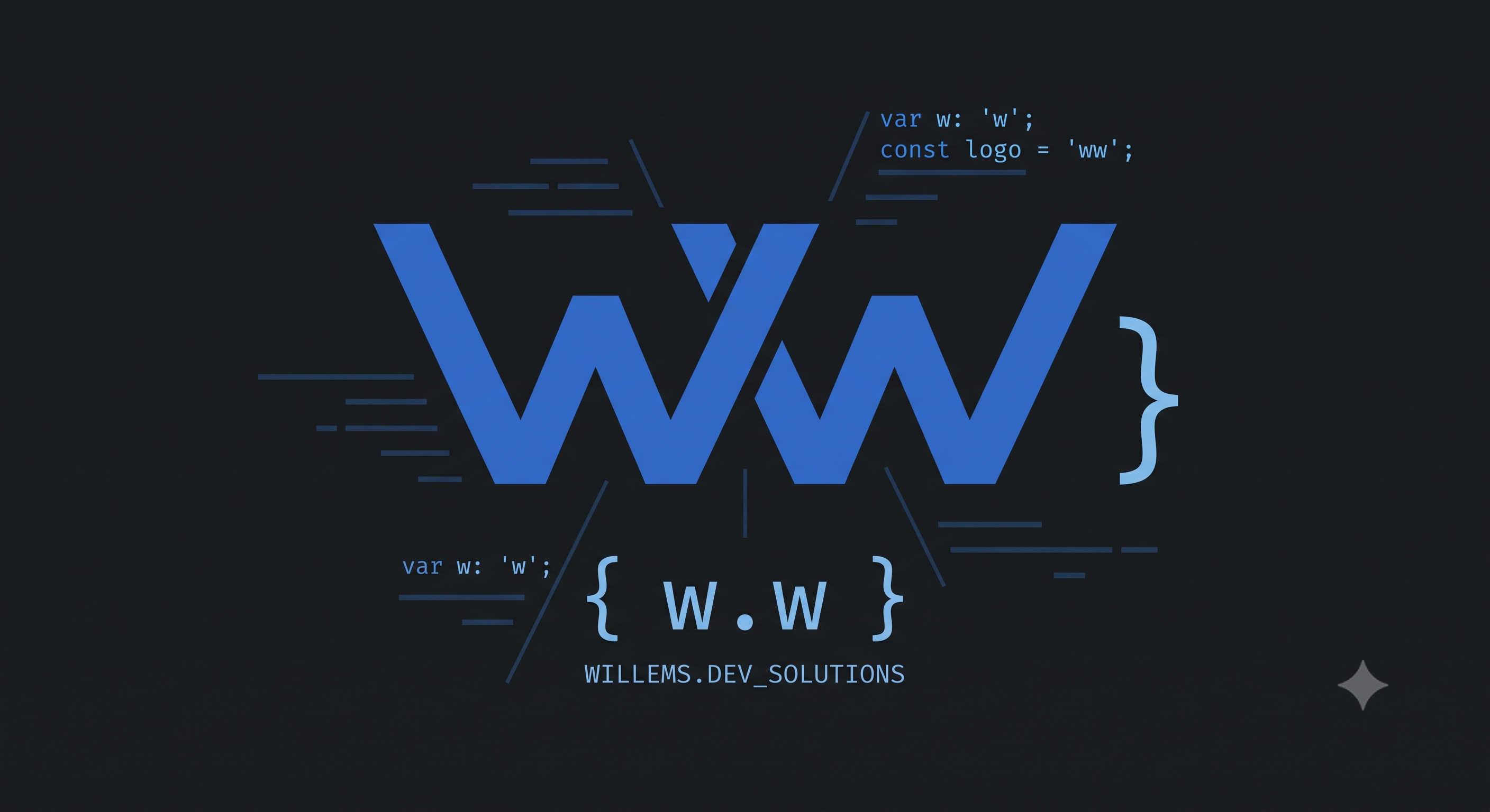 Willems.dev Solutions lander visual